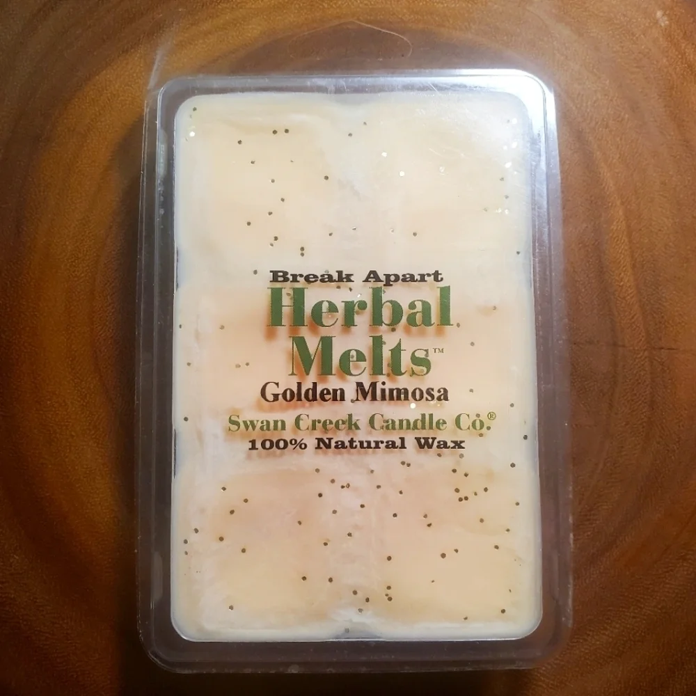 GOLDEN MIMOSA by SWAN CREEK CANDLE CO. Break Apart Herbal Melts 100% Natural Wax